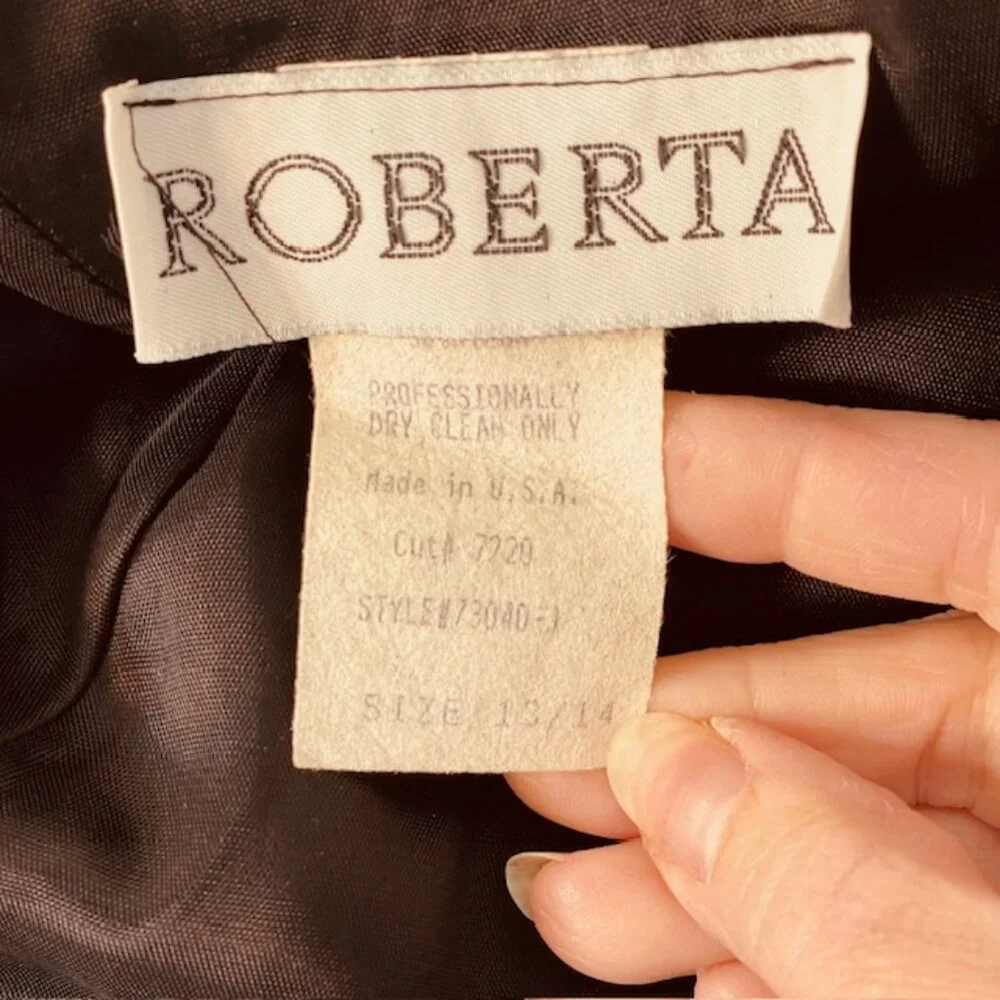 Roberta Vintage 90's Whimsigoth Forest Fairy Crushed Velvet Formal Mini Medium - Picture 9 of 12